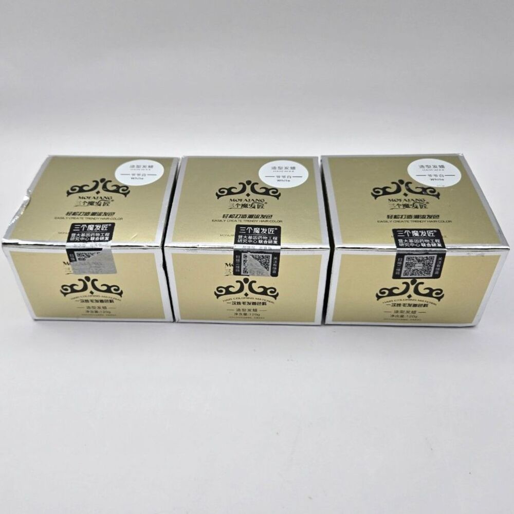 Mofajang Temporary Hair Color Wax - White (QTY 3)